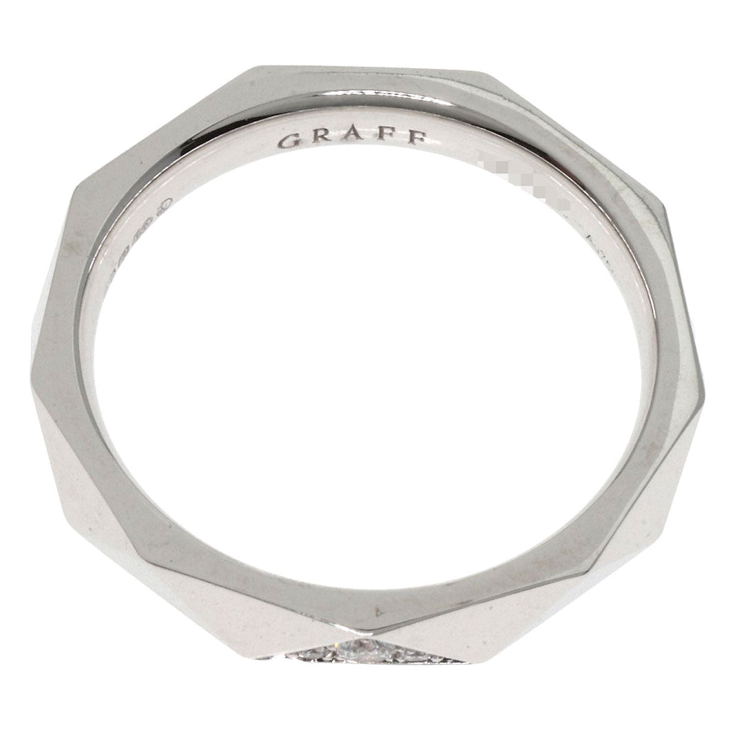 GRAFF Ring K18WG Silver Laurence Graff Signature Pavé Diamond