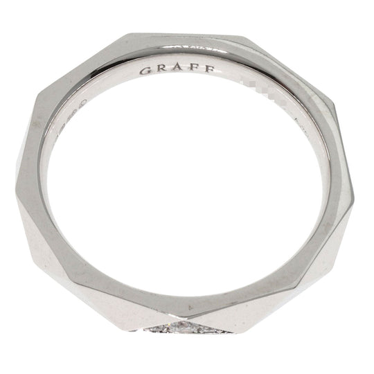GRAFF Ring K18WG Silver Laurence Graff Signature Pavé Diamond
