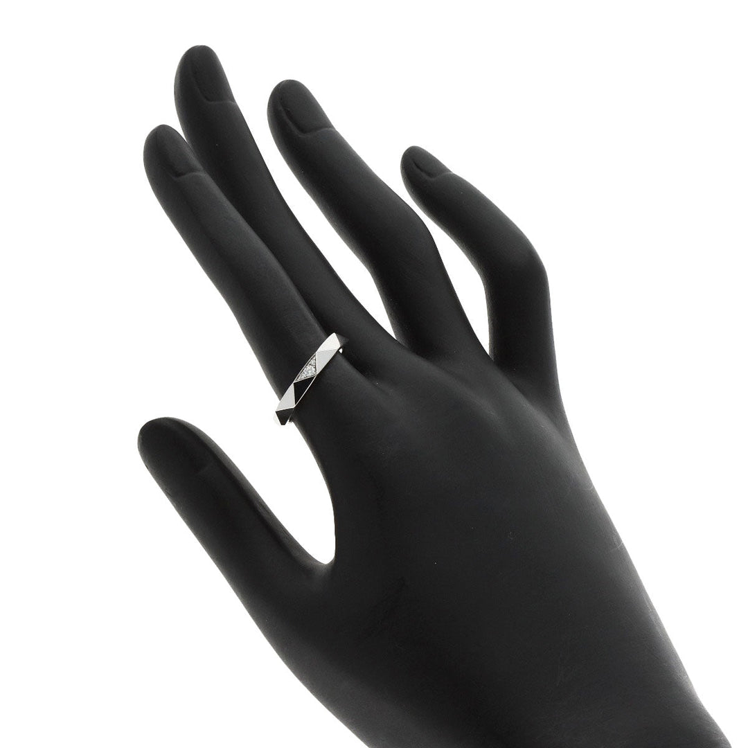 GRAFF Ring K18WG Silver Laurence Graff Signature Pavé Diamond
