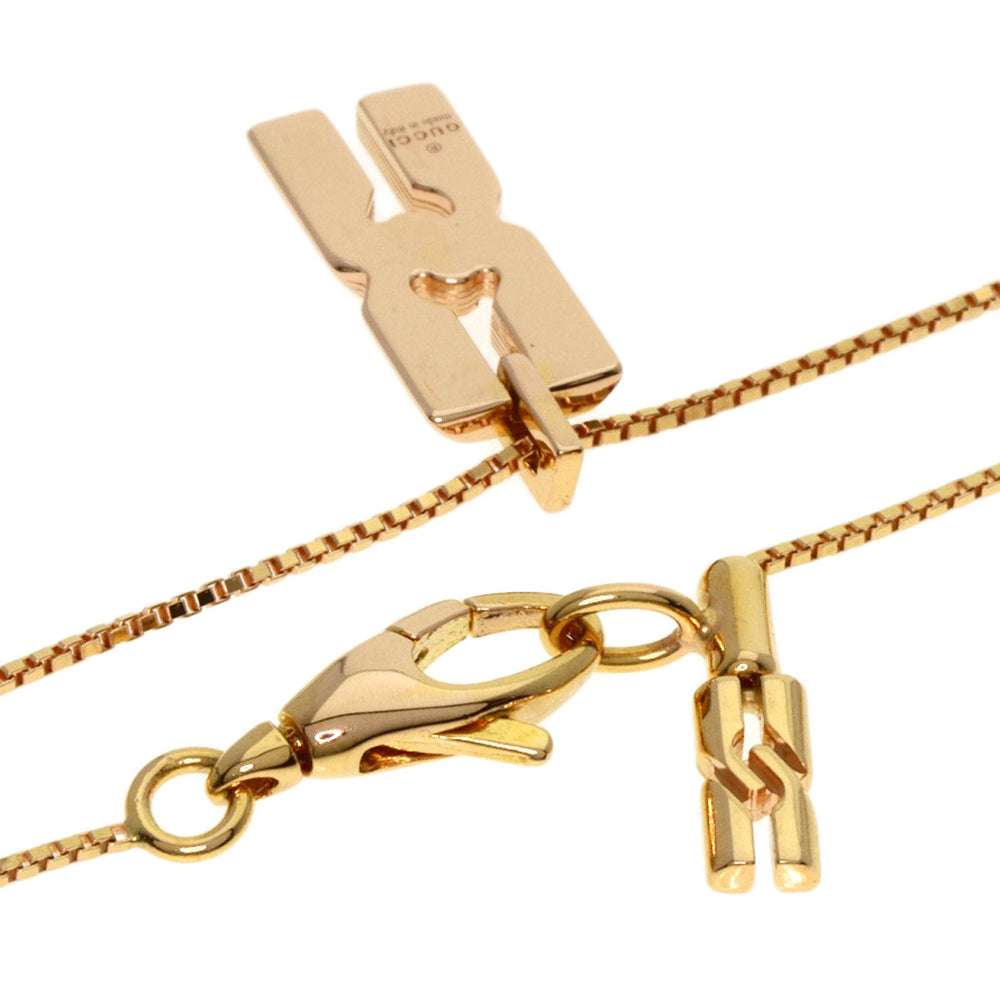 GUCCI Necklace 18K Pink Gold gold Infinity Women Used Authentic