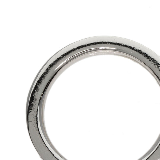 GRAFF Ring PT950 Silver Thread-Set Diamond Wedding Band Women Used Authentic