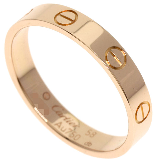 CARTIER Ring 18K Pink Gold gold Mini love ring #58