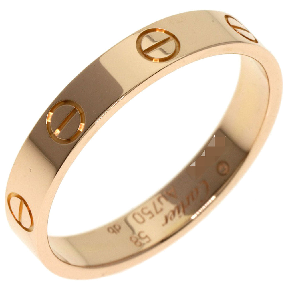 CARTIER Ring 18K Pink Gold gold Mini love ring #58