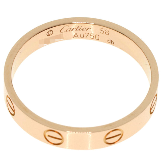 CARTIER Ring 18K Pink Gold gold Mini love ring #58