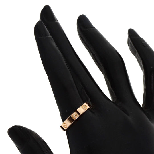 CARTIER Ring 18K Pink Gold gold Mini love ring #58