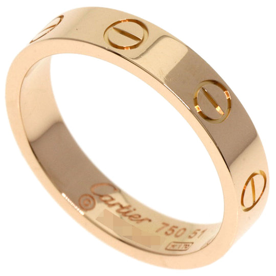 CARTIER Ring 18K Pink Gold gold Mini love ring #51