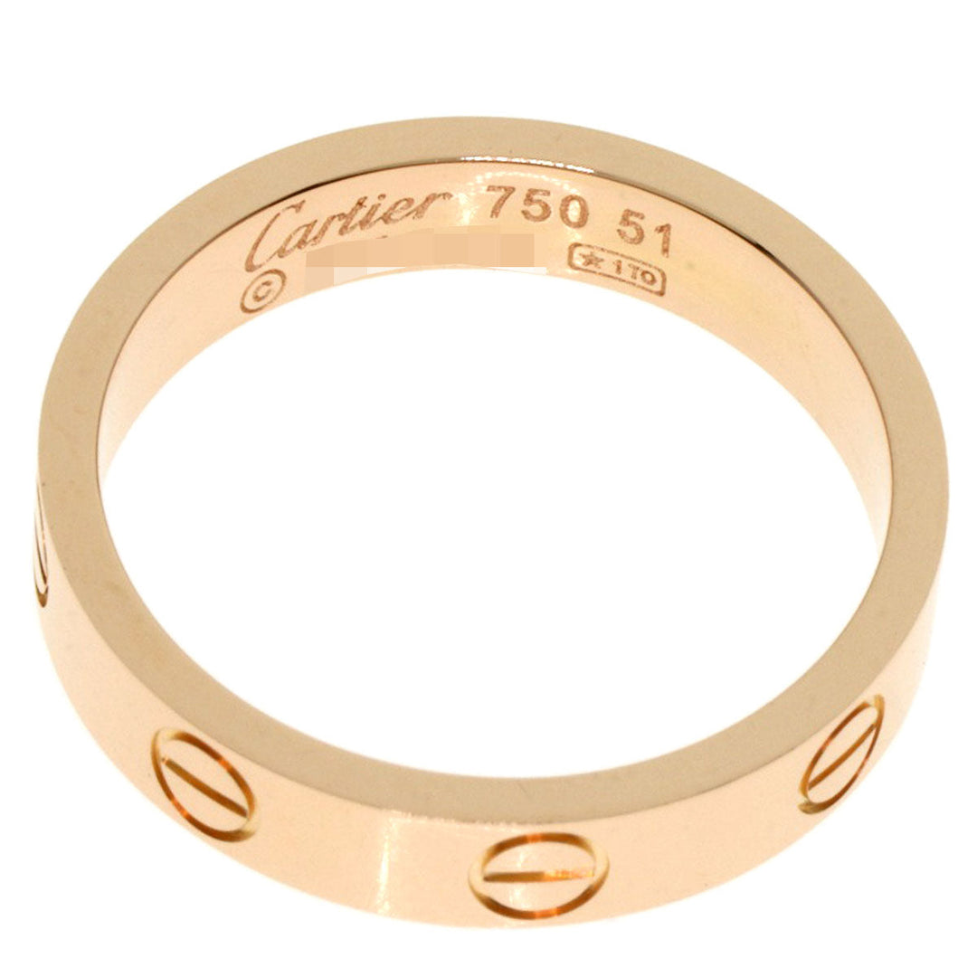 CARTIER Ring 18K Pink Gold gold Mini love ring #51