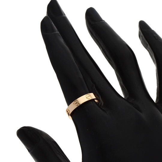 CARTIER Ring 18K Pink Gold gold Mini love ring #51