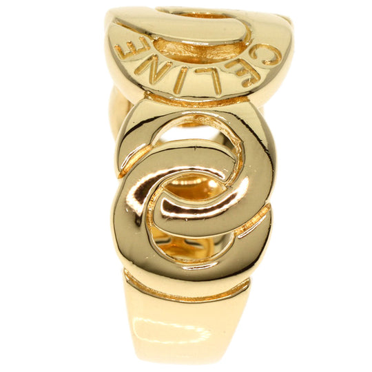 CELINE Ring 18K Yellow Gold gold logo Women Used Authentic
