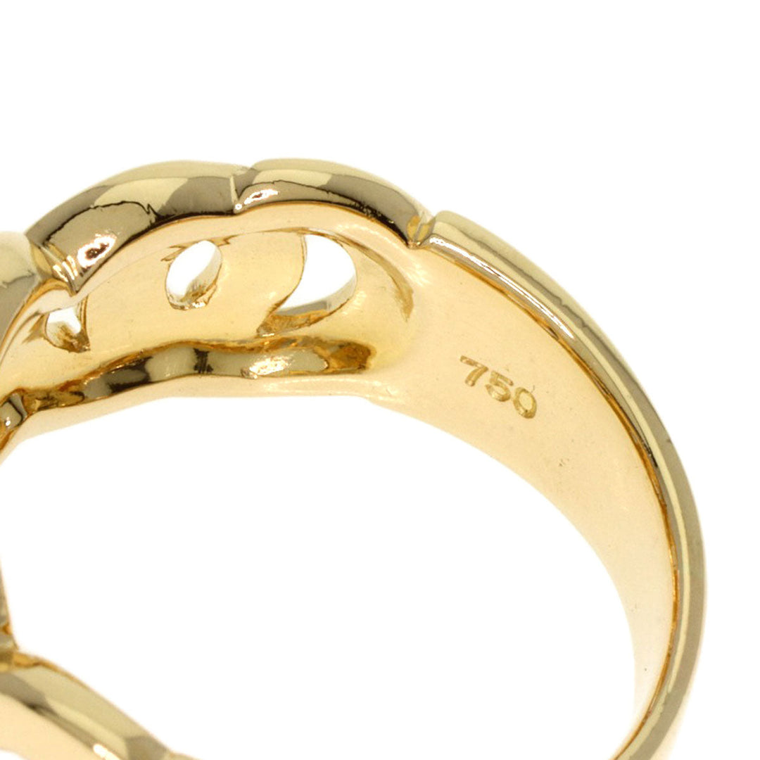 CELINE Ring 18K Yellow Gold gold logo Women Used Authentic
