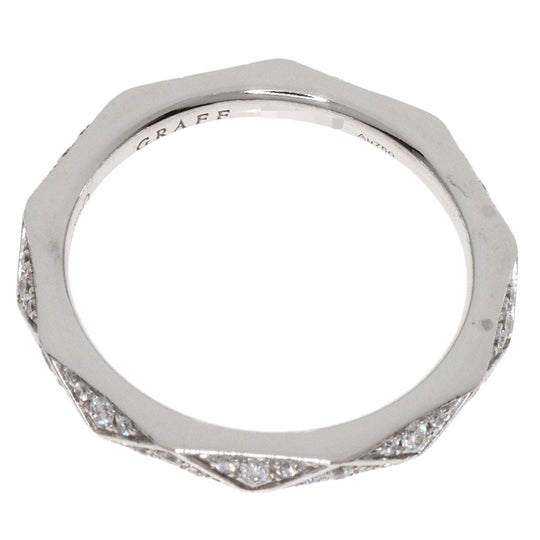 GRAFF Ring K18WG Silver Laurence Graff Signature Diamonds Women Used Authentic