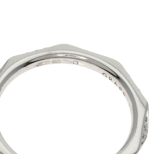 GRAFF Ring K18WG Silver Laurence Graff Signature Diamonds Women Used Authentic