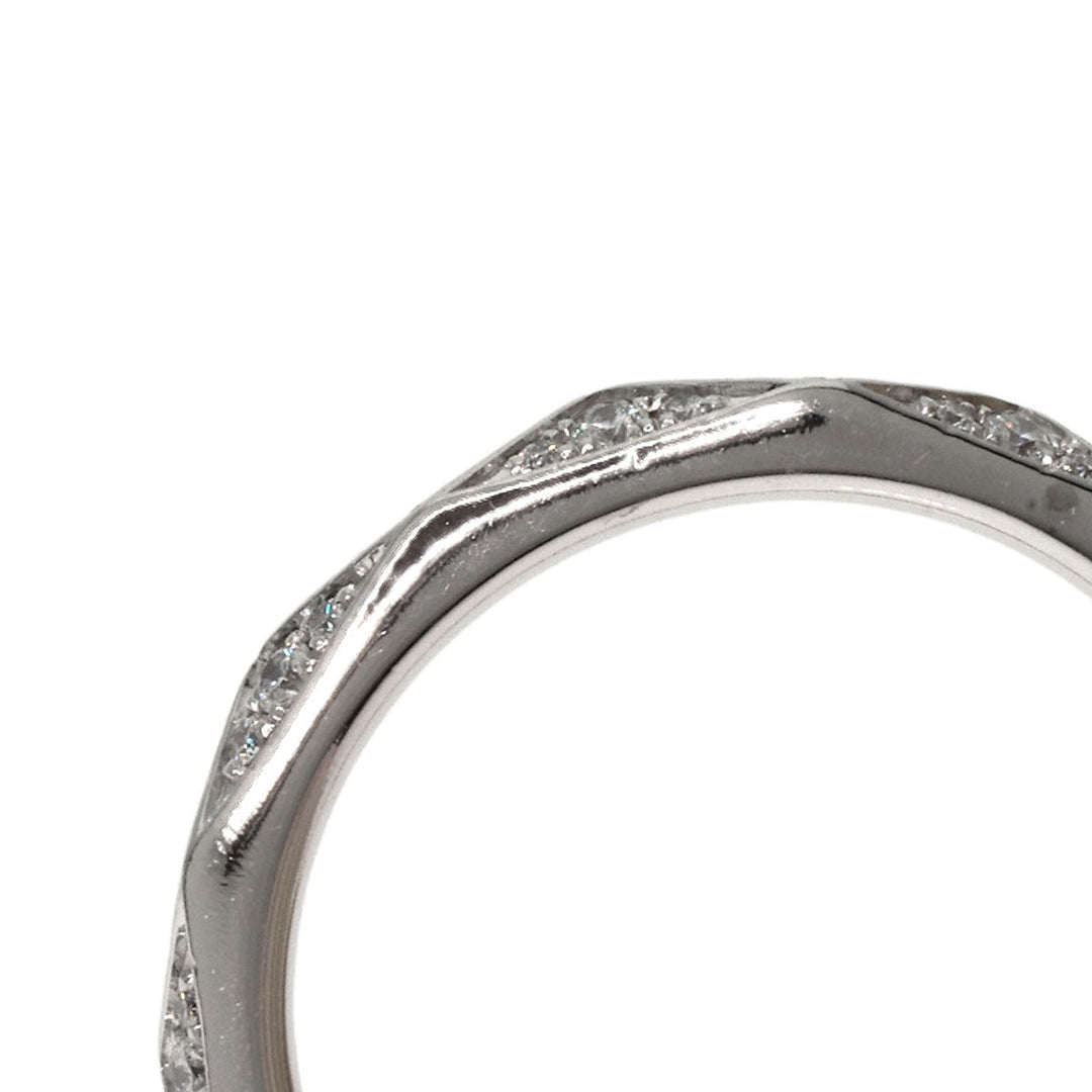 GRAFF Ring K18WG Silver Laurence Graff Signature Diamonds Women Used Authentic