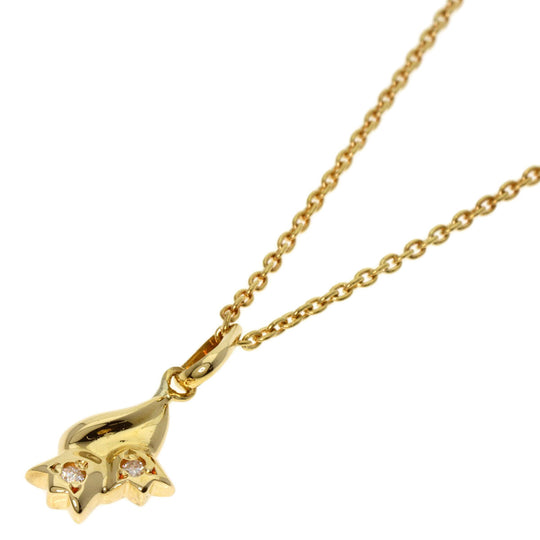 Dior Necklace 18K Yellow Gold gold 2P diamond Women Used Authentic
