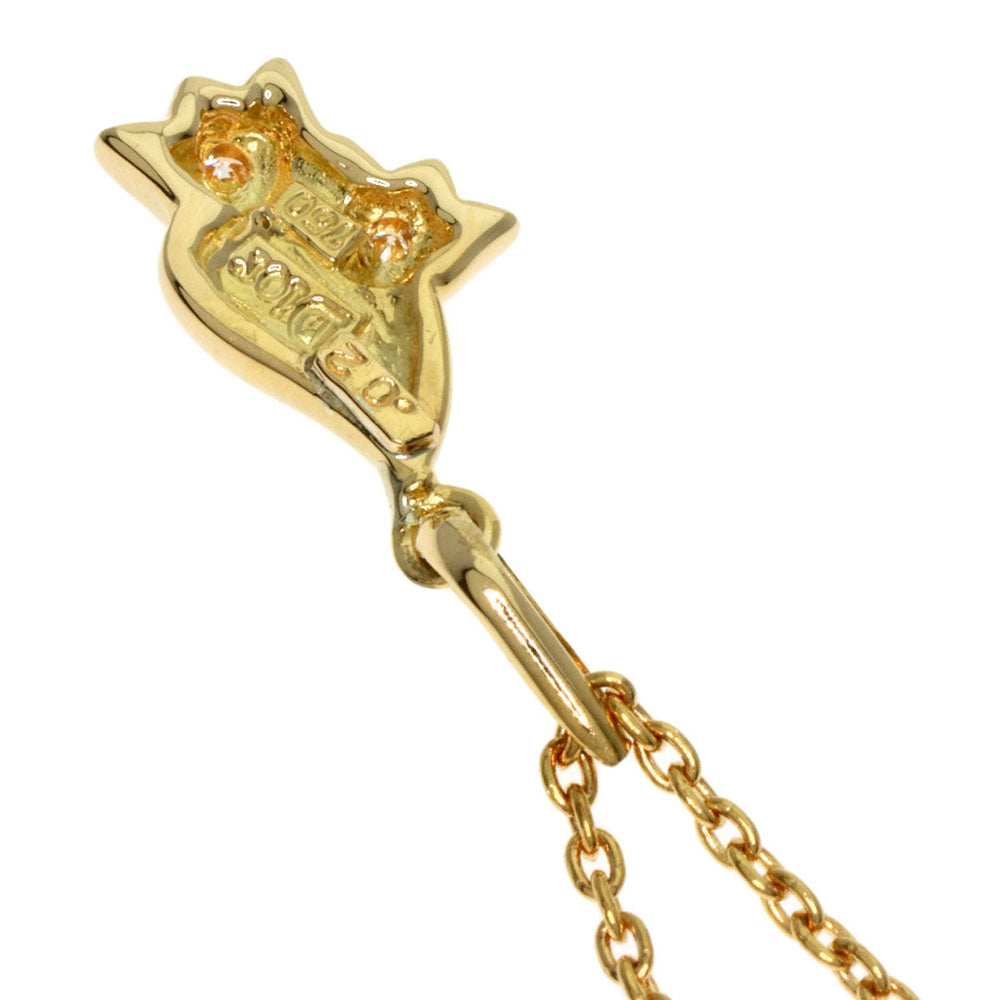 Dior Necklace 18K Yellow Gold gold 2P diamond Women Used Authentic