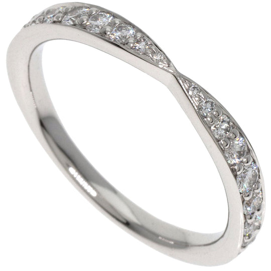 TIFFANY&Co. Ring PT950 Silver Harmony half diamond Women Used Authentic