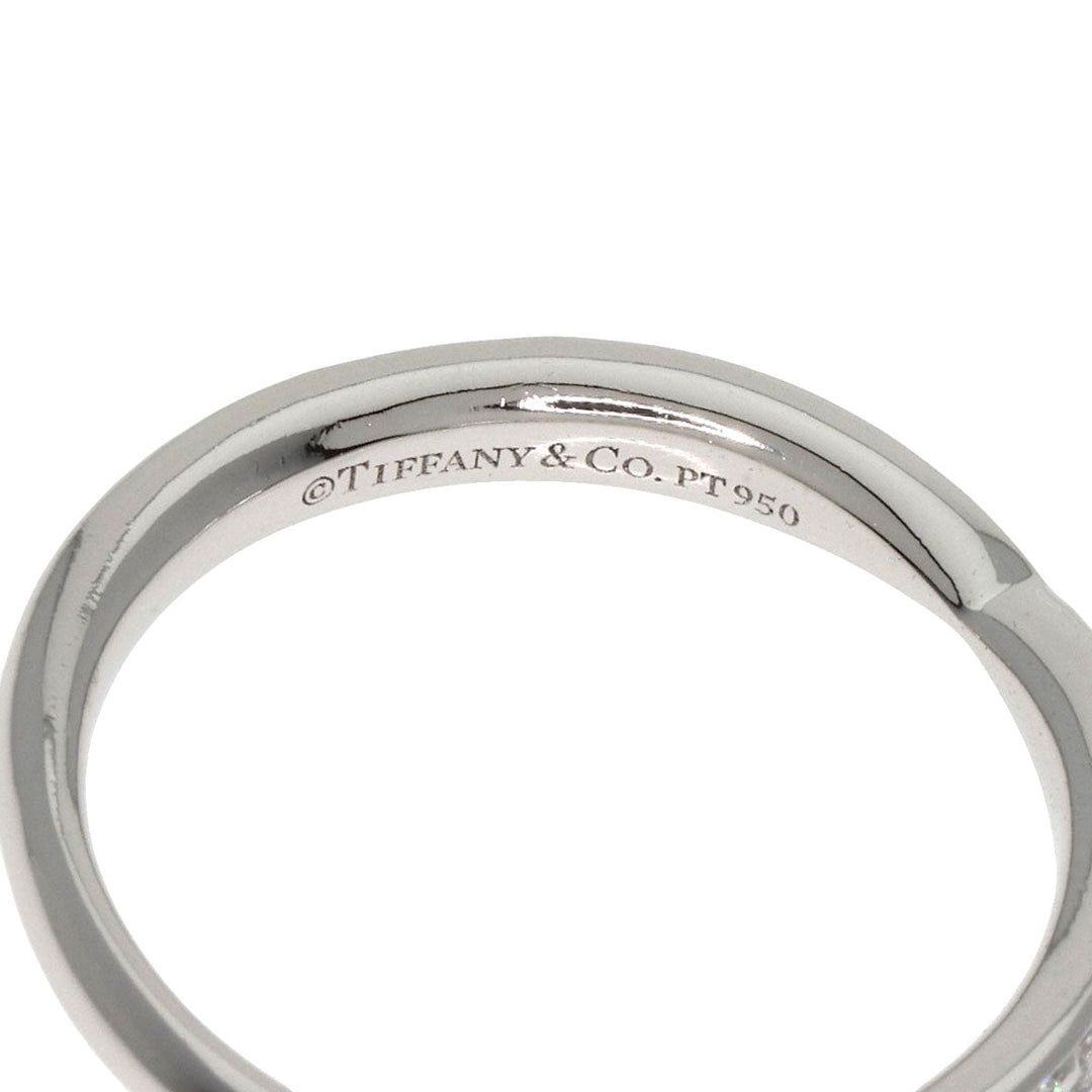 TIFFANY&Co. Ring PT950 Silver Harmony half diamond Women Used Authentic