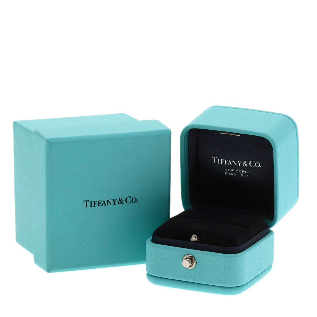 TIFFANY&Co. Ring PT950 Silver Harmony half diamond Women Used Authentic