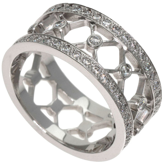 TIFFANY&Co. Ring PT950 Silver Voile Full Eternity Diamond