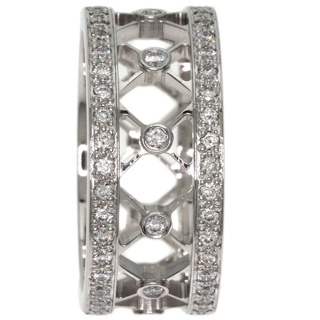 TIFFANY&Co. Ring PT950 Silver Voile Full Eternity Diamond