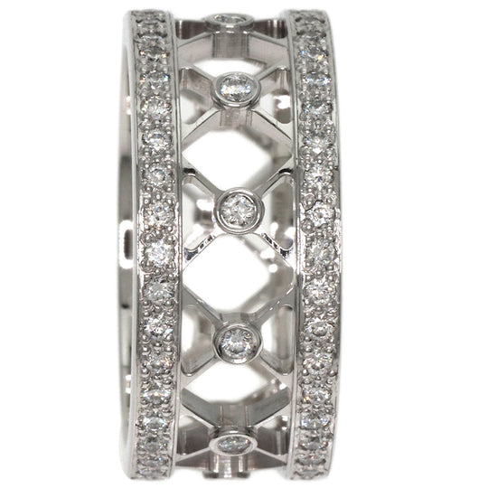 TIFFANY&Co. Ring PT950 Silver Voile Full Eternity Diamond