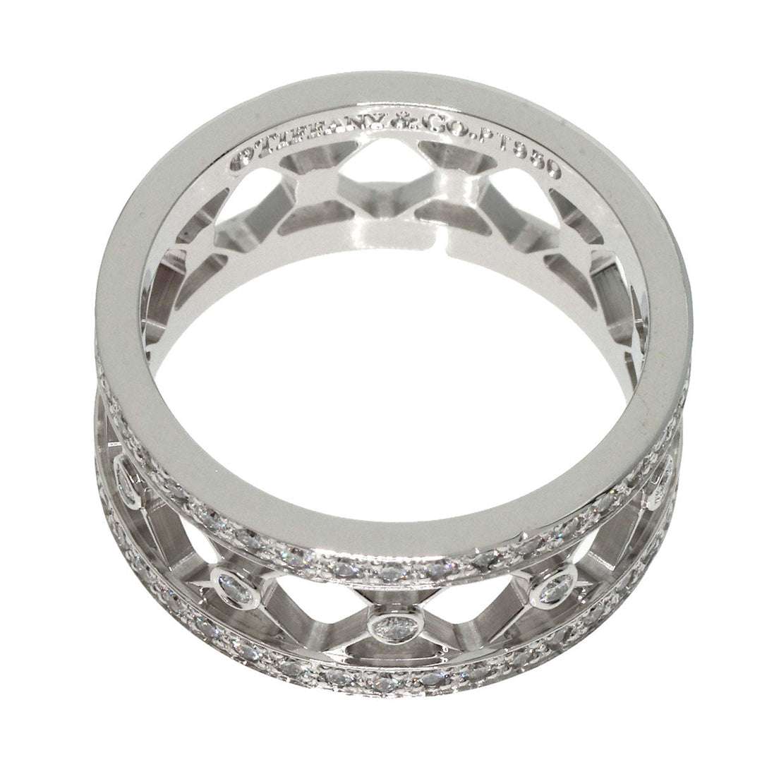 TIFFANY&Co. Ring PT950 Silver Voile Full Eternity Diamond