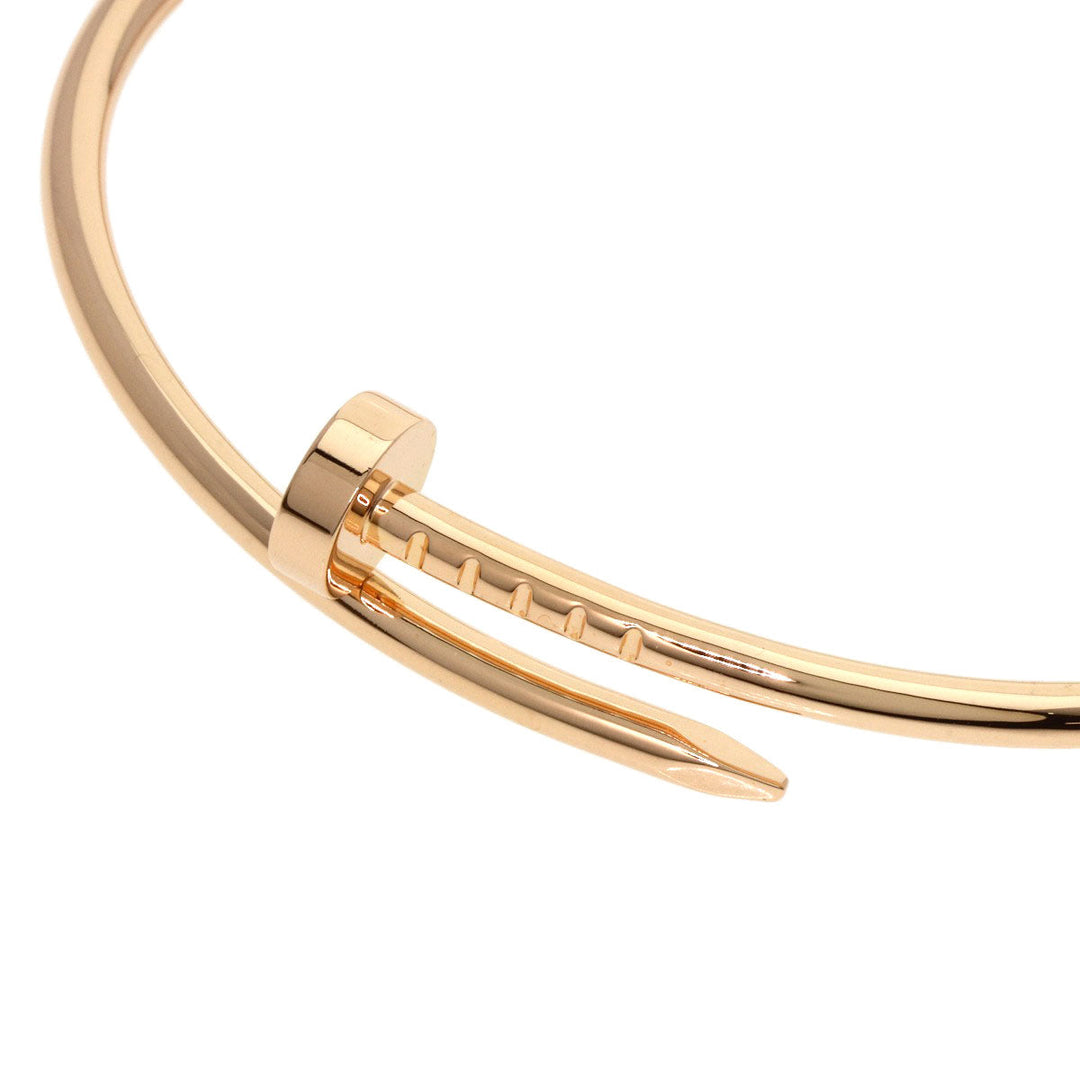 CARTIER bracelet 18K Pink Gold gold Juste uncre small model #15 Women Used Authentic