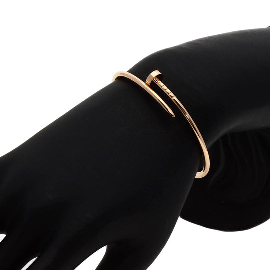 CARTIER bracelet 18K Pink Gold gold Juste uncre small model #15 Women Used Authentic