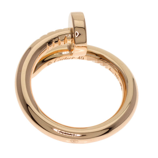 CARTIER Ring 18K Pink Gold gold Juste un Clou Classic Model #49 Women Used Authentic