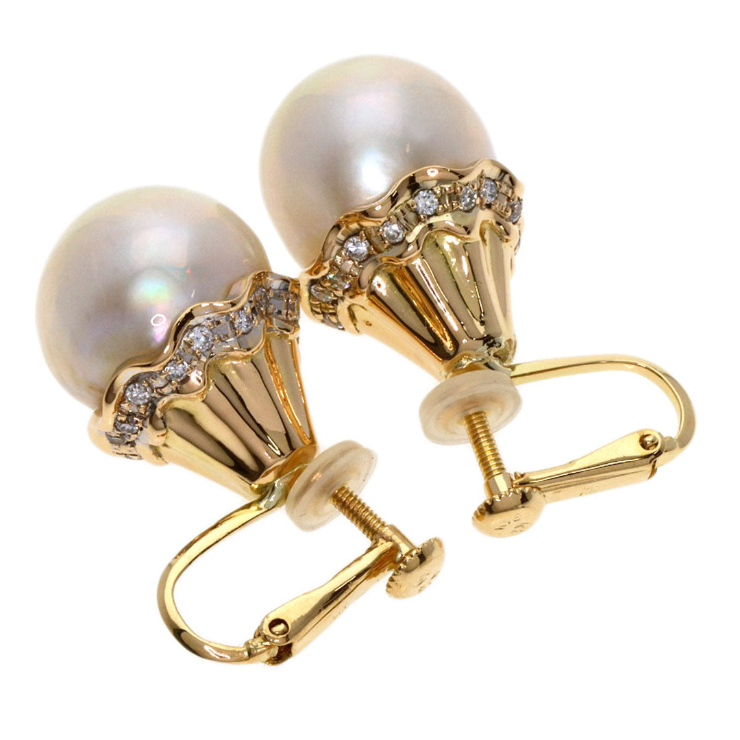 TASAKI Earring 18K Yellow Gold gold Pearl pearl diamond