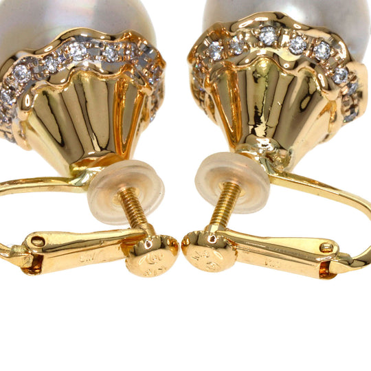 TASAKI Earring 18K Yellow Gold gold Pearl pearl diamond