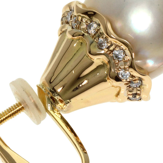 TASAKI Earring 18K Yellow Gold gold Pearl pearl diamond