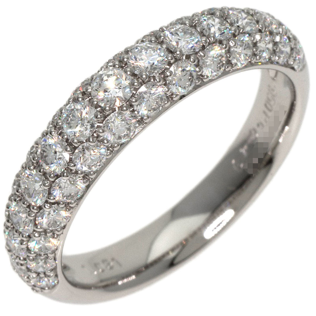 Gimel Ring PT950 Silver Pave diamond
