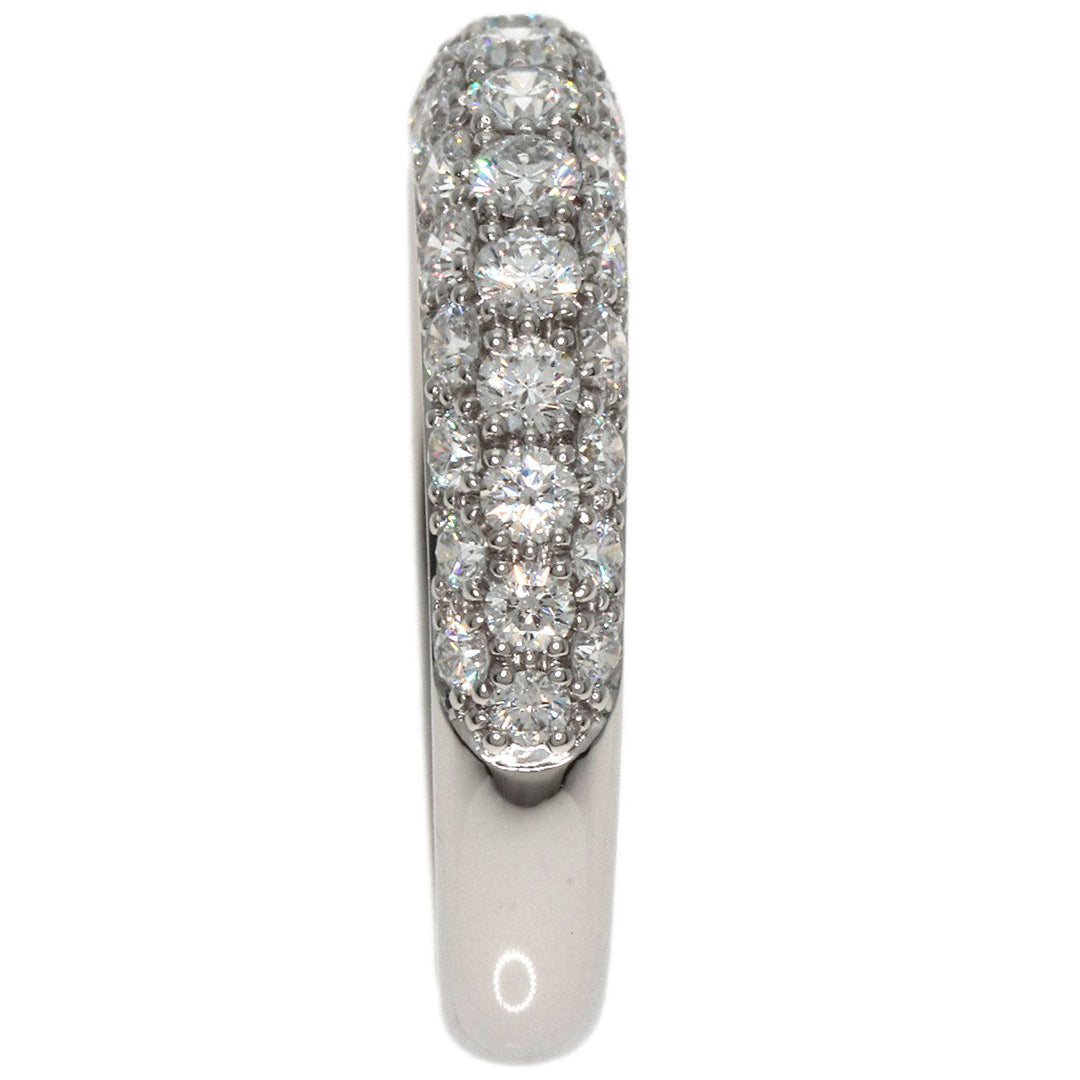 Gimel Ring PT950 Silver Pave diamond
