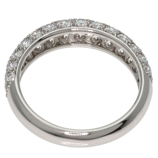 Gimel Ring PT950 Silver Pave diamond