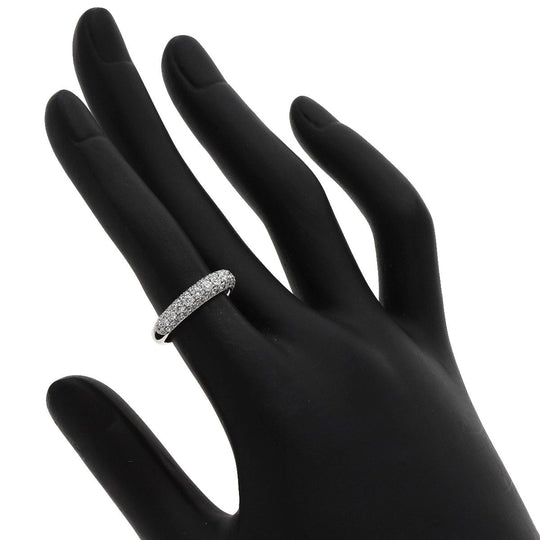 Gimel Ring PT950 Silver Pave diamond