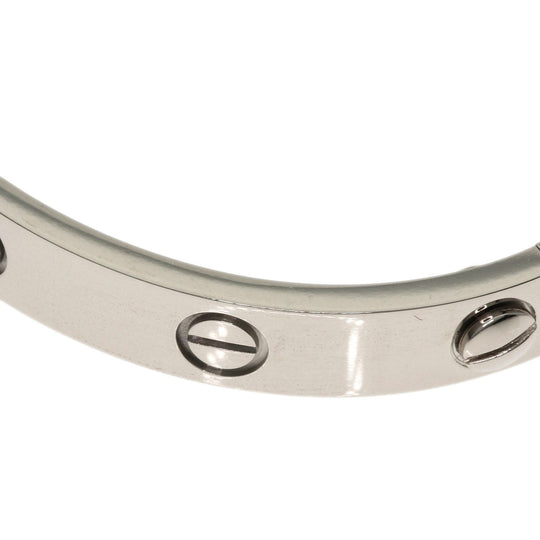 CARTIER bracelet K18WG Silver Love Breath with Driver #16 Women Used Authentic