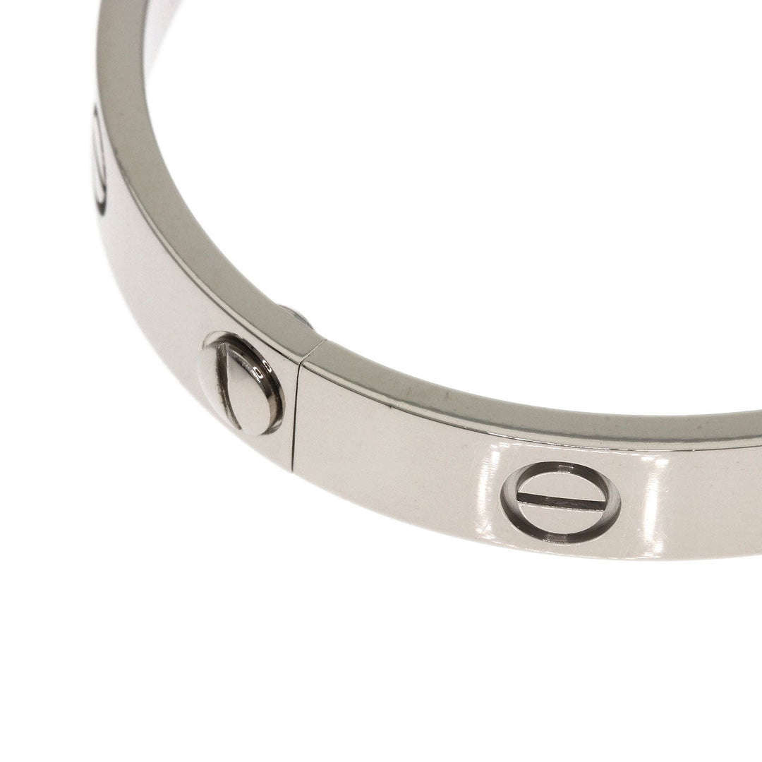 CARTIER bracelet K18WG Silver Love Breath with Driver #16 Women Used Authentic