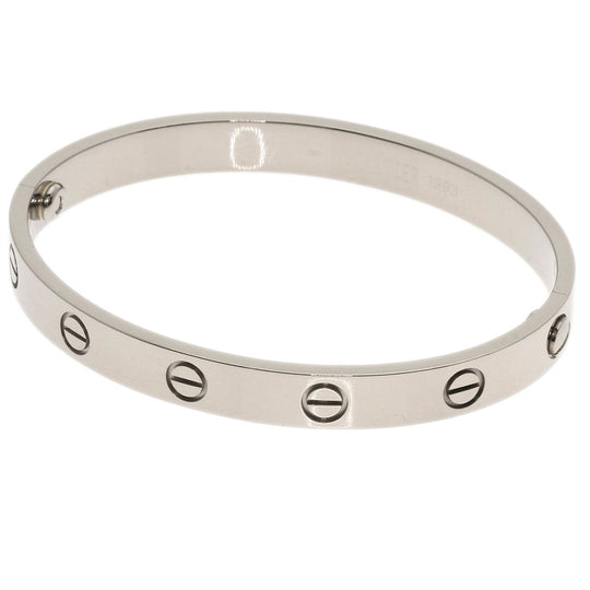 CARTIER bracelet K18WG Silver Love Breath with Driver #16 Women Used Authentic