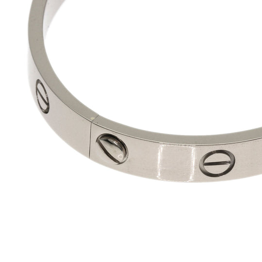 CARTIER bracelet K18WG Silver Love Breath with Driver #16 Women Used Authentic