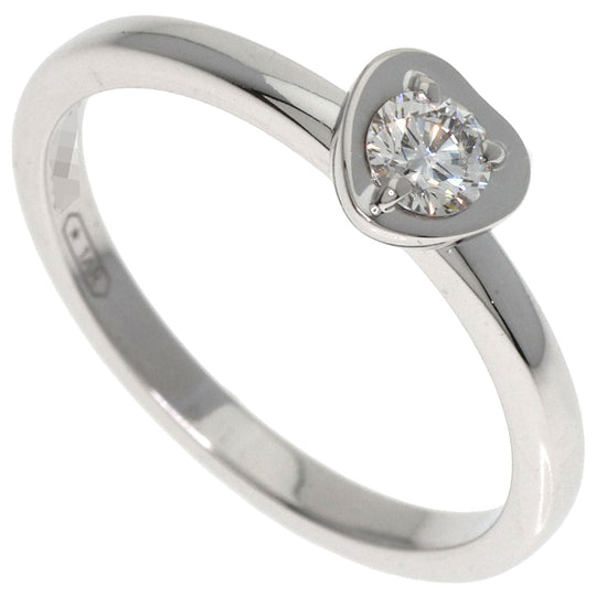CARTIER Ring K18WG Silver Diamant Legend Heart Diamond #49