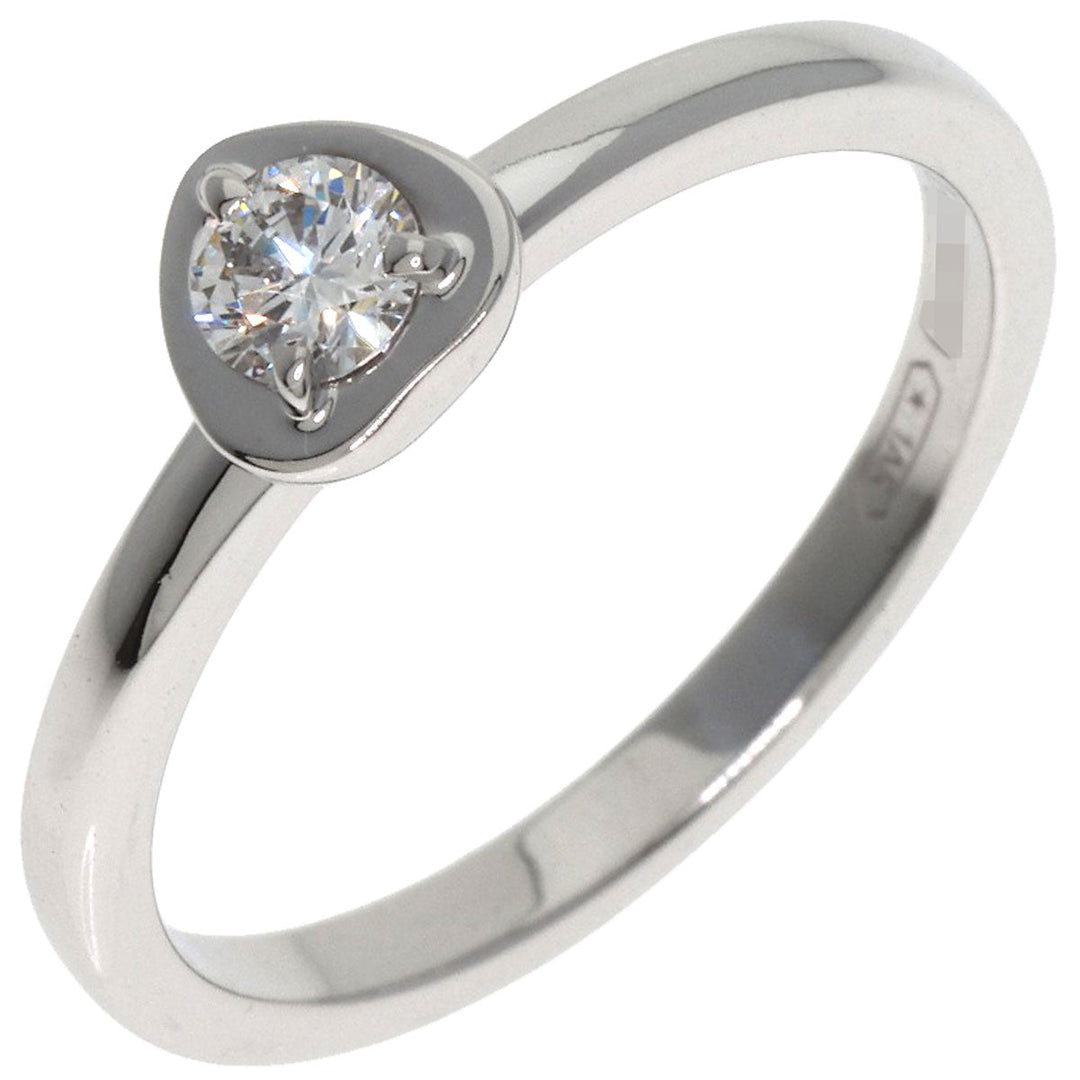 CARTIER Ring K18WG Silver Diamant Legend Heart Diamond #49