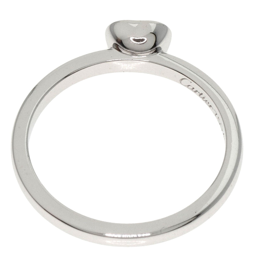 CARTIER Ring K18WG Silver Diamant Legend Heart Diamond #49