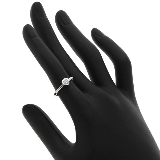 CARTIER Ring K18WG Silver Diamant Legend Heart Diamond #49