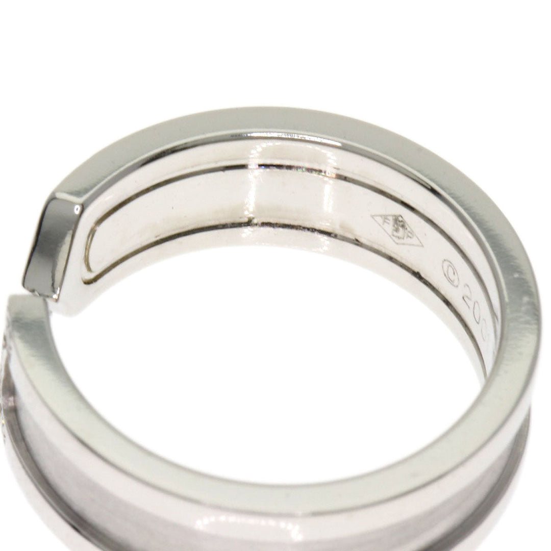 CARTIER Ring K18WG Silver C2 Diamond #50 Women Used Authentic