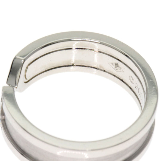CARTIER Ring K18WG Silver C2 Diamond #50 Women Used Authentic