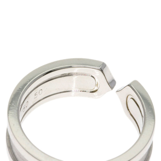CARTIER Ring K18WG Silver C2 Diamond #50 Women Used Authentic