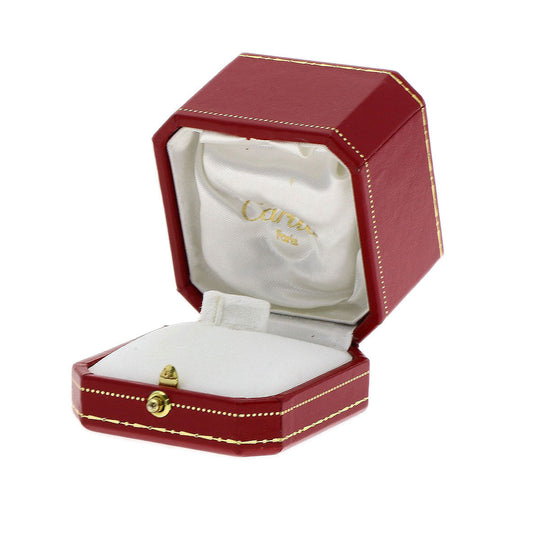 CARTIER Ring K18WG Silver C2 Diamond #50 Women Used Authentic
