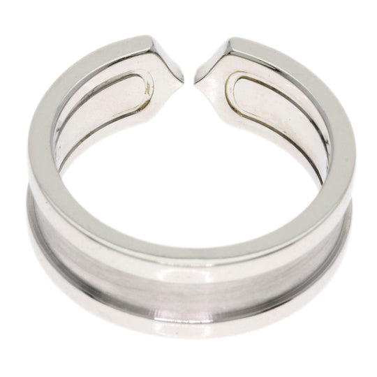 CARTIER Ring K18WG Silver C2 Diamond #50 Women Used Authentic