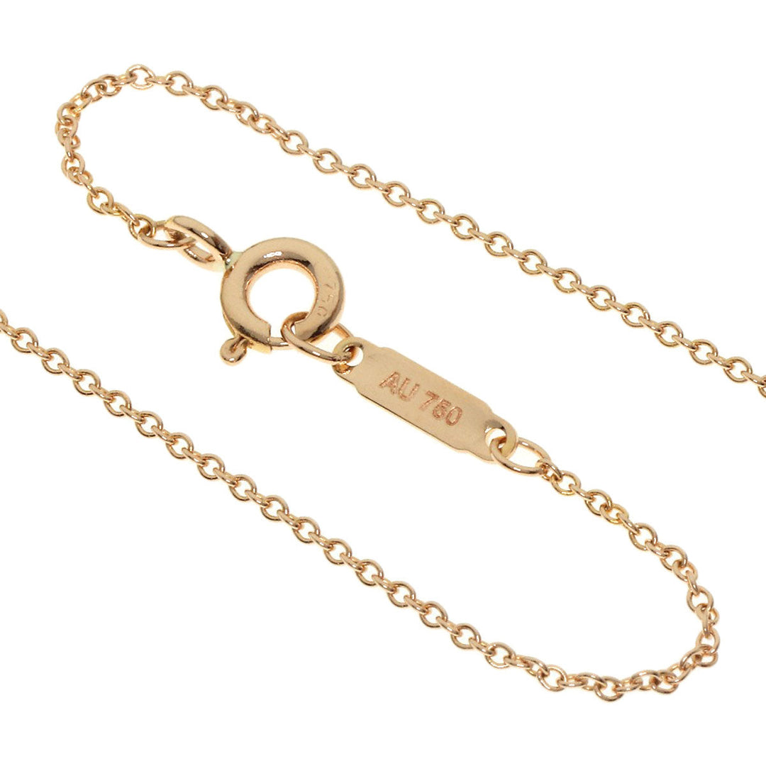 TIFFANY&Co. Necklace 18K Pink Gold gold Metro heart diamond Women Used Authentic